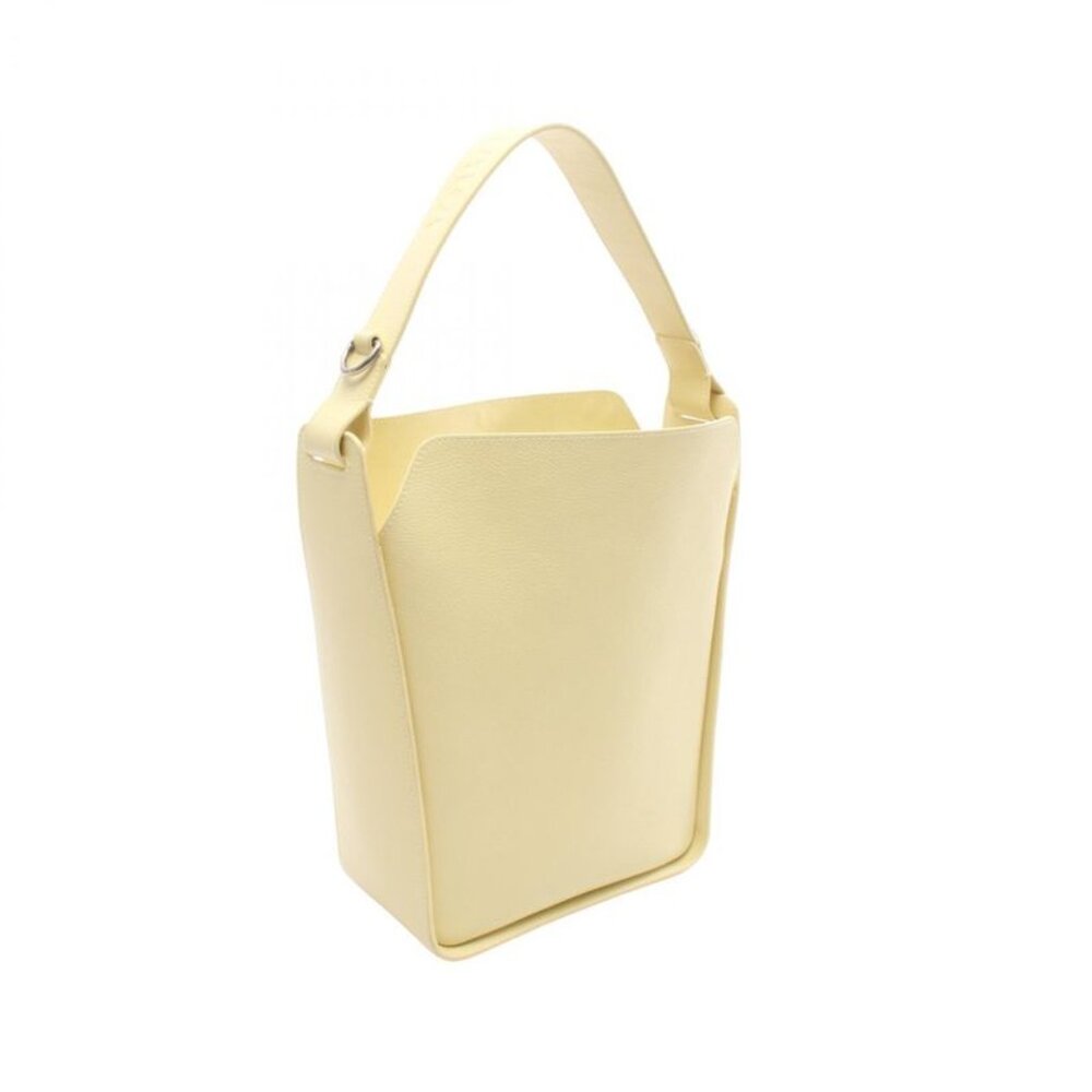 Balenciaga Tote Tour Small North South Pastel Yellow Leather - Picture 2 of 9